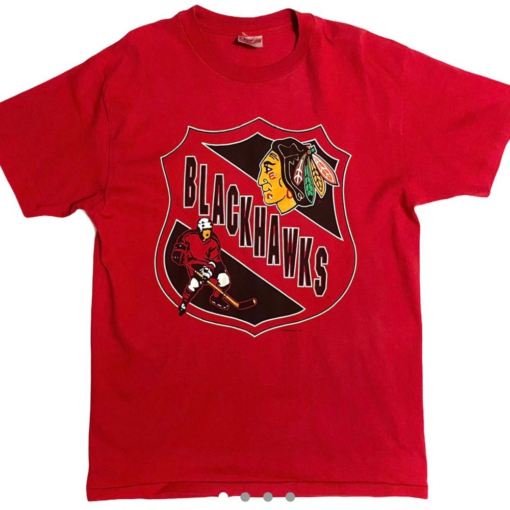 1991 Vintage NHL Chicago Blackhawks T-Shirt